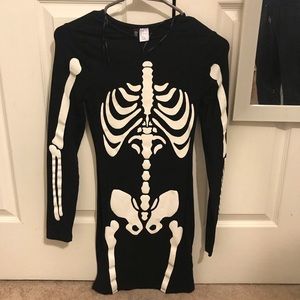 Skeleton bodycon dress